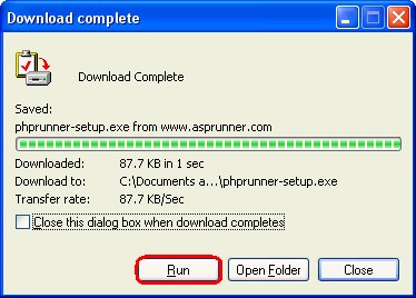 Download progress