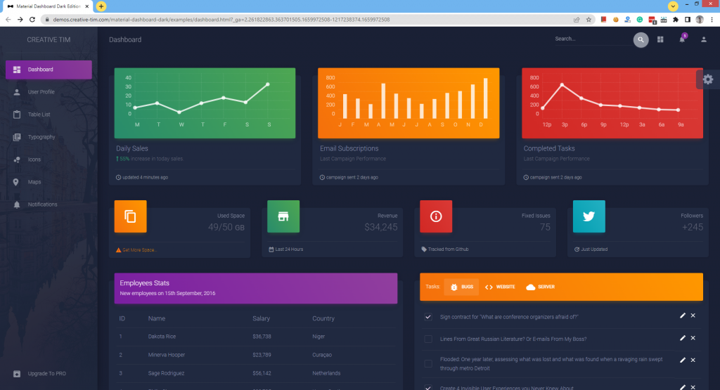How to create a beautiful dashboard theme – Xlinesoft Blog